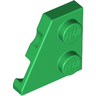 Lego Wedge Plate 2 x 2 Left / Green