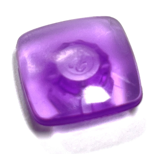 Lego Clikits Icon, Square 2 x 2 Small with Pin [Polished] / Trans-Medium Purple