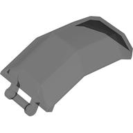 Lego Windscreen 4 x 4 x 4 2/3 with Handle / Trans-Black