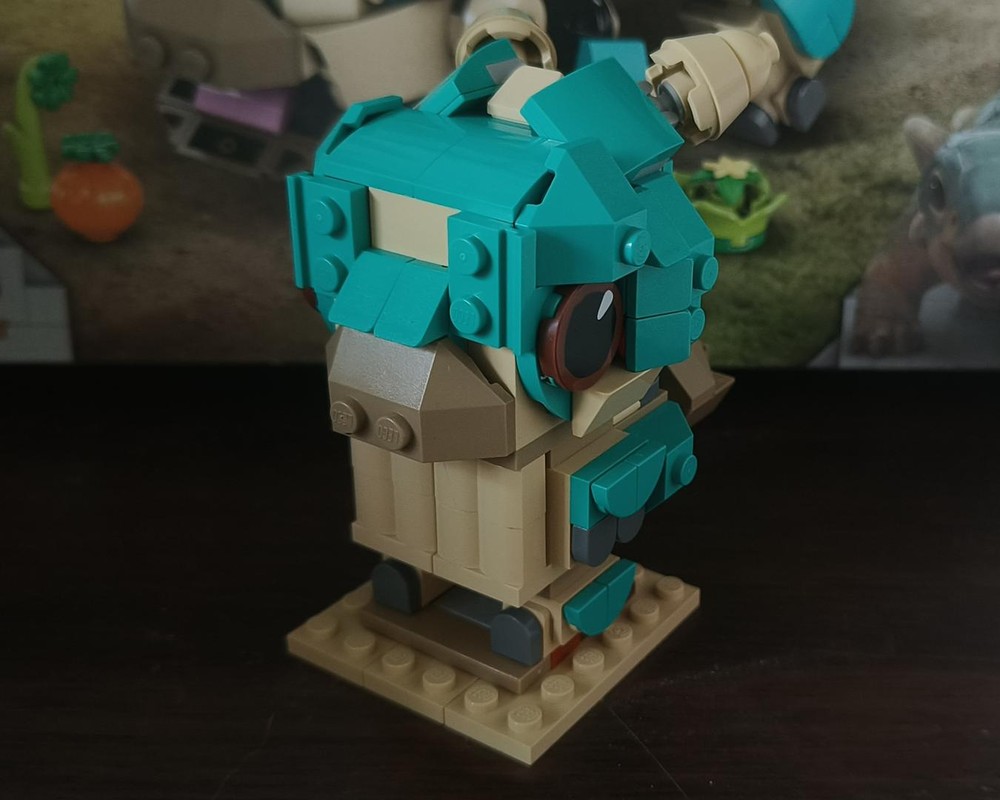 Lego Baby Bumpy: Ankylosaurus rebuild into Brickheadz version