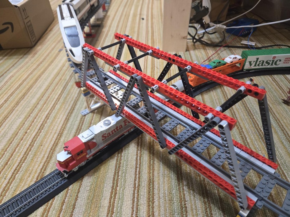 Lego train bridge (trestle)