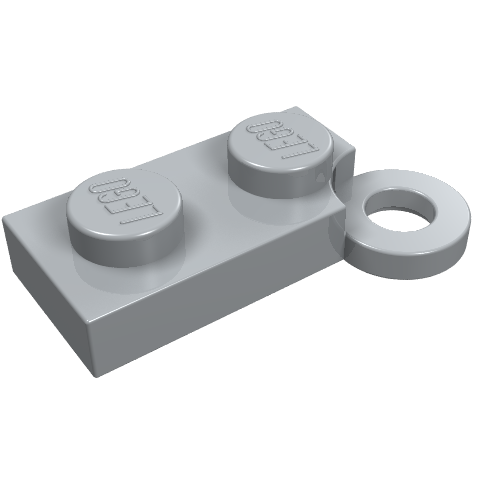 Lego Hinge Plate 1 x 4 Swivel Base / Light Bluish Gray
