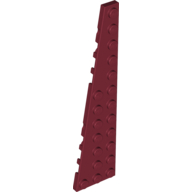 Lego Wedge Plate 12 x 3 Left / Dark Red