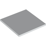 Lego Tile 6 x 6 with Bottom Tubes / White