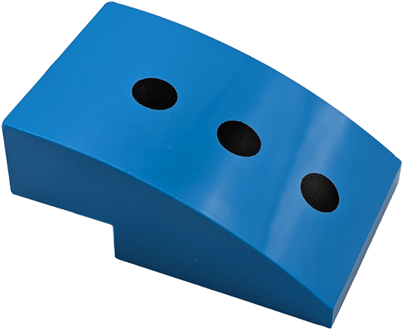 Lego Slope, Curved 3 x 2 with 3 Black Dots Pattern