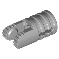 Lego Hinge Cylinder 1 x 2 Locking with 2 Click Fingers and Axle Hole, 9 Teeth / Light Bluish Gray