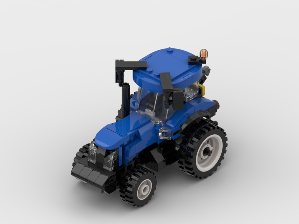 Lego Modern Blue Farm Tractor MOC inspired