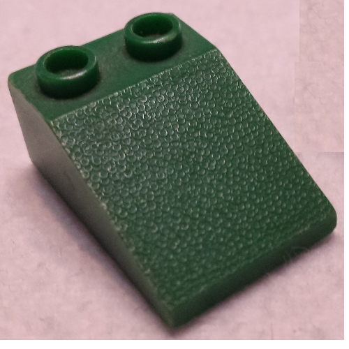 Lego Minitalia Slope 33° 3 x 2 with Bottom X Supports / Green