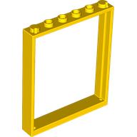 Lego Door Frame 1 x 6 x 6 / Yellow