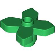 Lego Plant, Flower 2 x 2 Leaves - Angular / Green