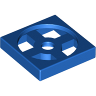Lego Turntable 2 x 2 Plate, Base / Blue