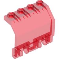 Lego Hinge Panel 2 x 4 x 3 1/3 Locking Dual 2 Fingers / Trans-Red