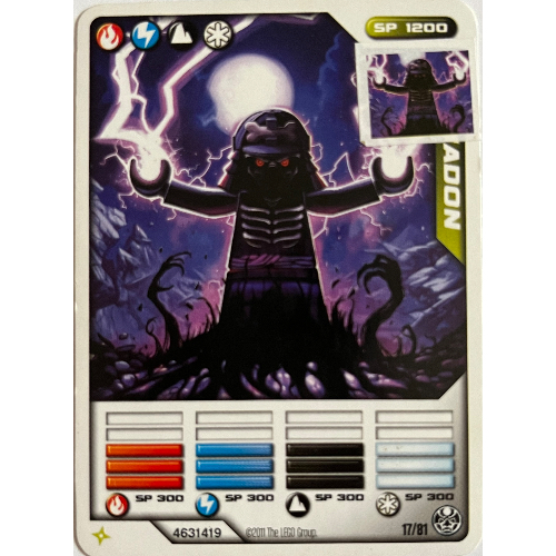 Lego Trading Card, Ninjago Deck #1: 17 - Garmadon - North American Version