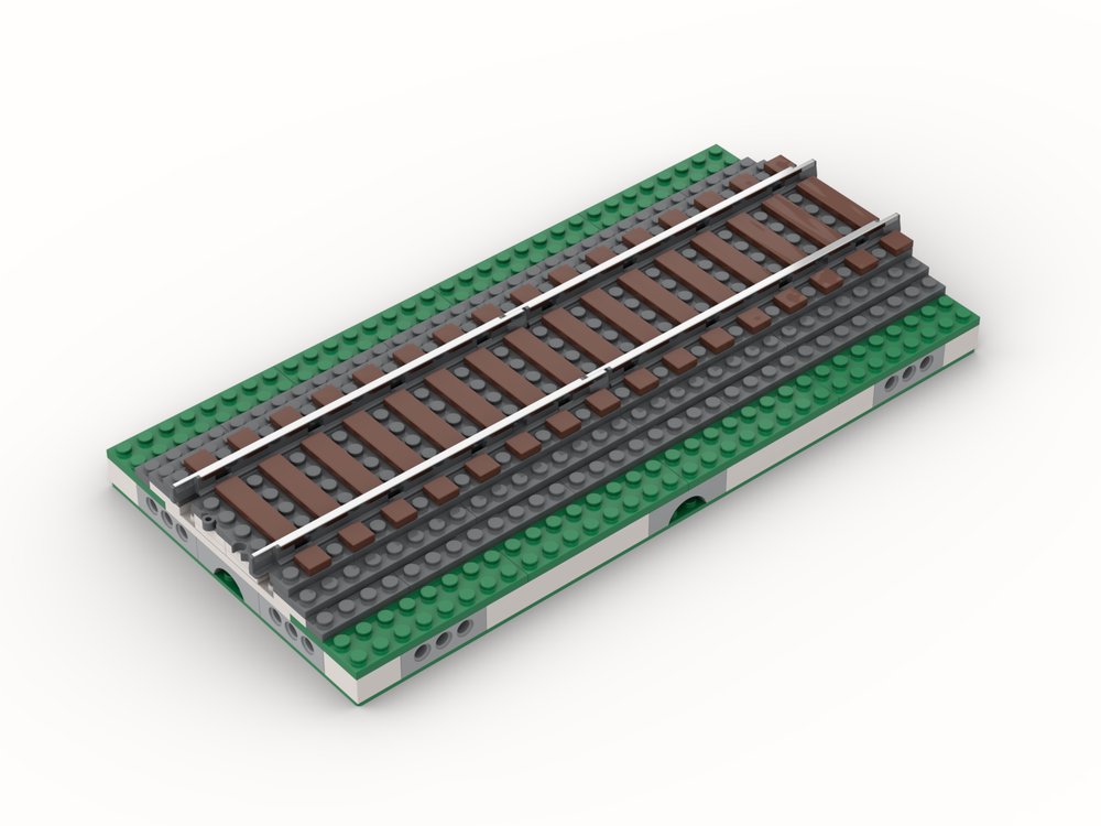 Lego MILS ballasted single track (16x32)