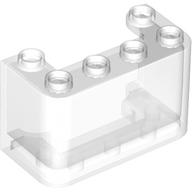 Lego Windscreen 2 x 4 x 2 Vertical / Red