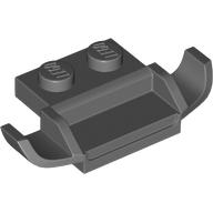 Lego Grille / Spoiler with 1 x 2 Plate, 2 x 2 Anti-studs (Racers Car) / Dark Bluish Gray