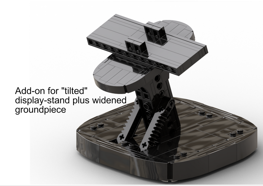 Lego Alternate forward tilted stand for 10283 Spaceshuttle