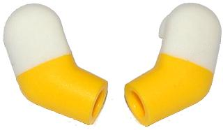 Lego Arm, (Matching Left and Right) Pair with Molded White Short Sleeves  Pattern