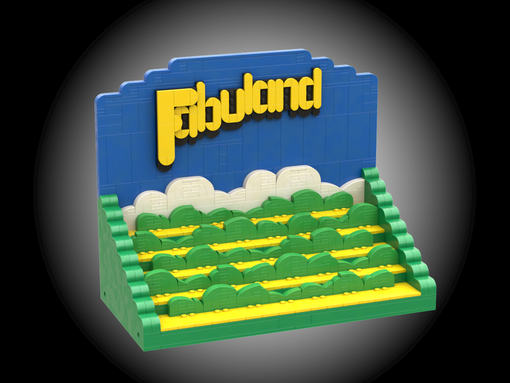 Lego Fabuland Minifig Display Stand Blue