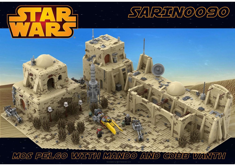 Lego SW - Mos Pelgo with Mando and Cobb Vanth