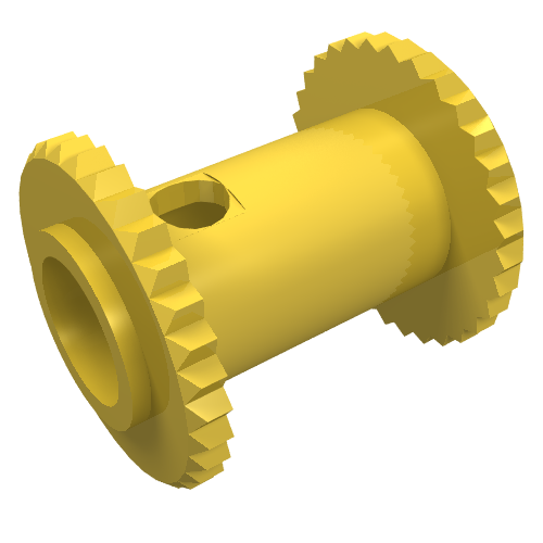 Lego String Reel 2 x 2 Winch Drum / Yellow