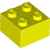 Lego Brick 2 x 2 / Vibrant Yellow