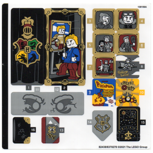 Lego Sticker Sheet for Set 76389-1