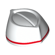 Lego Hat, Butcher with Red Stripe Print