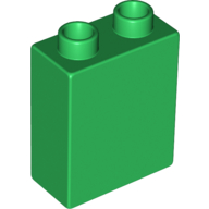 Lego Duplo Brick 1 x 2 x 2 / Green