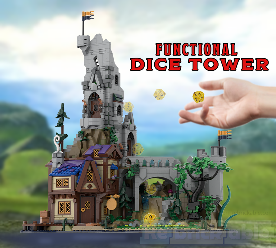Lego Functional Dice Tower