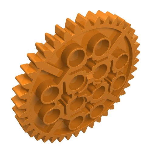 Lego Technic Gear 40 Tooth / Orange
