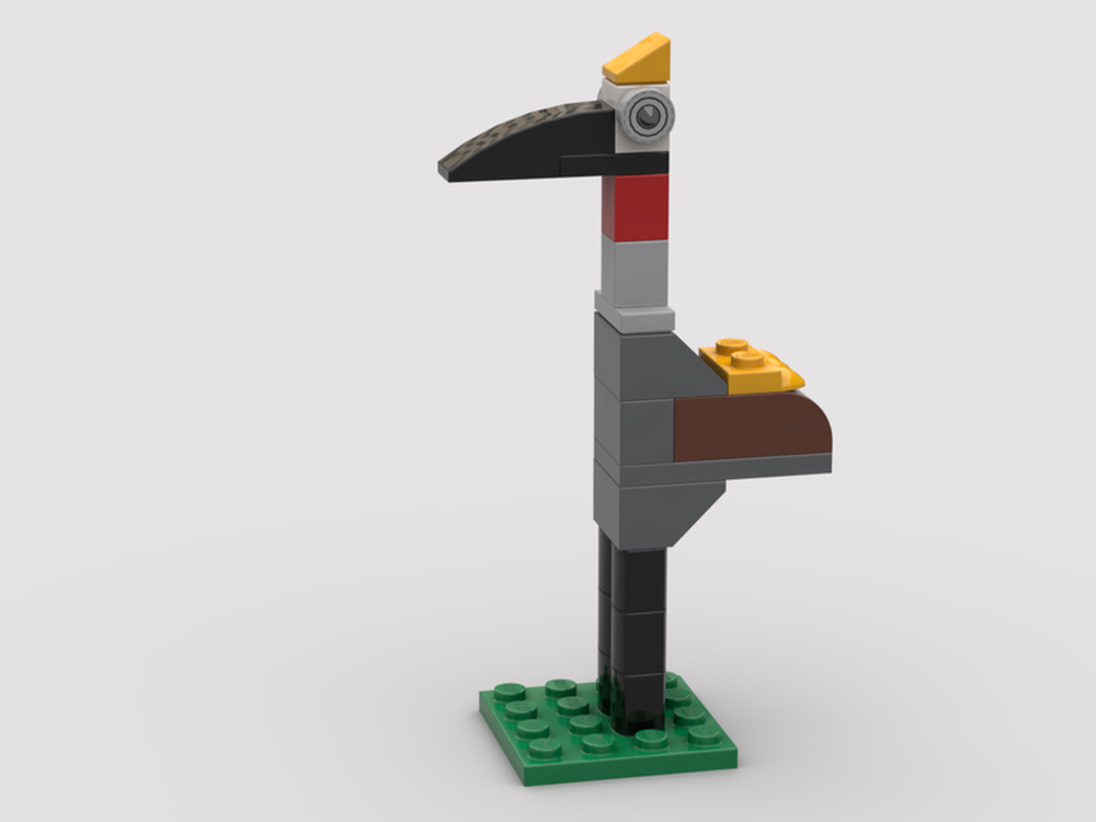 Lego Grey Crowned Crane