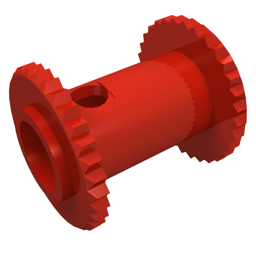 Lego String Reel 2 x 2 Winch Drum / Red
