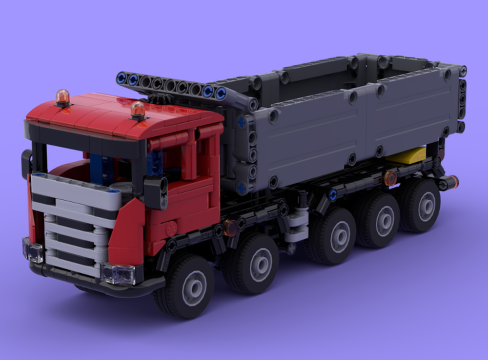 Lego Scania G series 10x4 dump truck