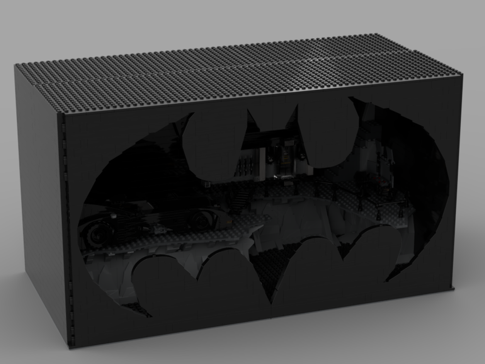 Lego BatCave Shadowbox Redux
