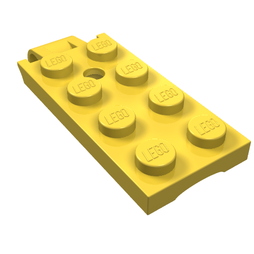 Lego Hinge Plate 2 x 5 Top / Yellow
