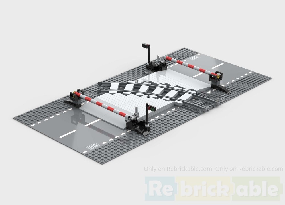 Lego Railway crossing (turning track)