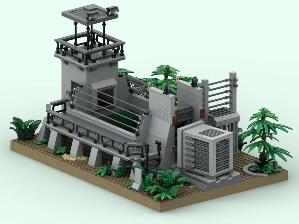 Lego raptor cage Jurassic park