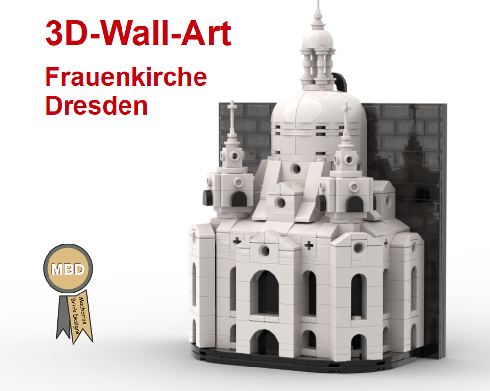 Lego Frauenkirche Dresden, 3D-Wall-Art