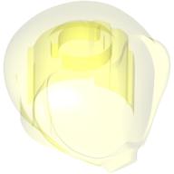 Lego Helmet Round Bubble / Trans-Neon Green