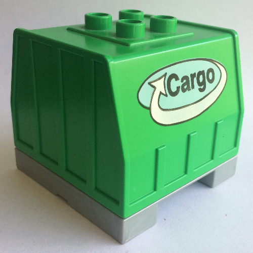Lego Duplo Train, Intelligent Train Freight Container with Sound and Cargo Logo Print