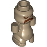 Lego Creature, Mandrake with Reddish Brown Face Print / Dark Tan