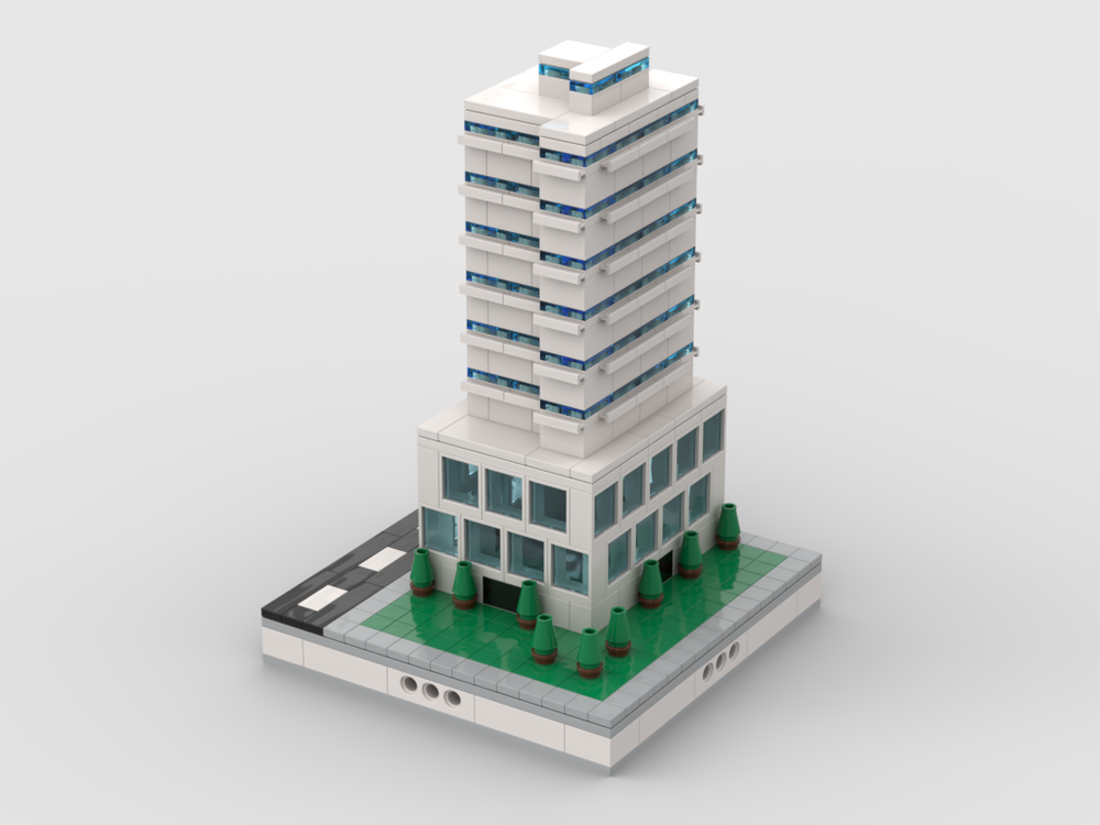 Lego Apartment Building #2| for modular city