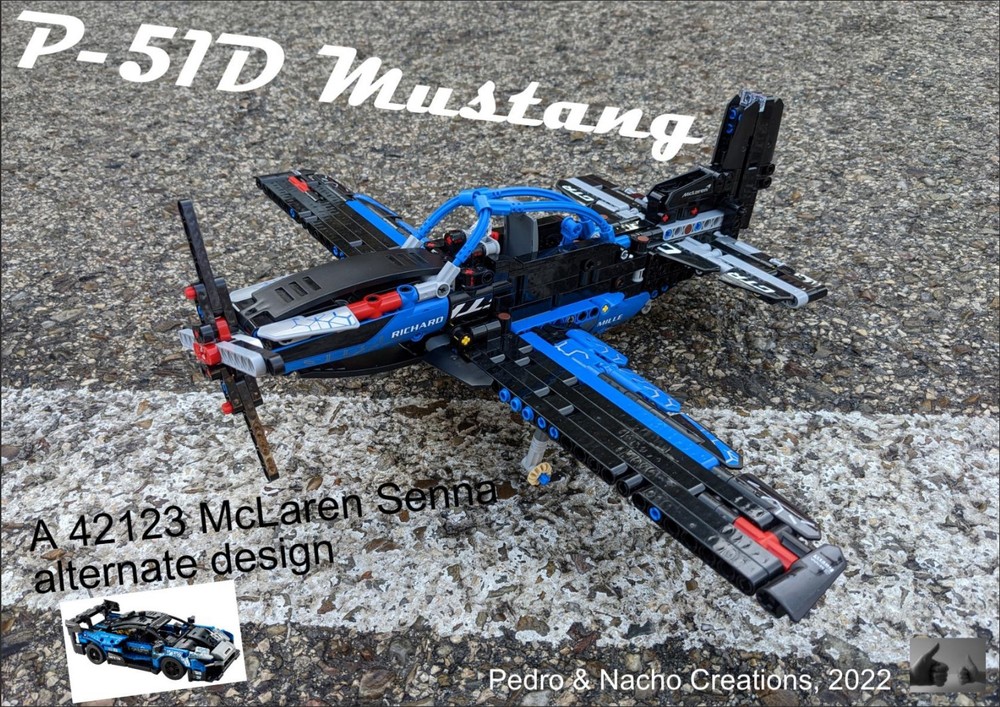 Lego P-51D Mustang (42123 McLaren Senna GTR)