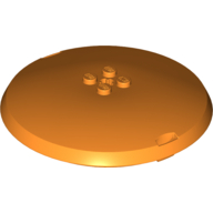 Lego Pod, Top Cap 9 x 9 x 1 1/3 X-Pod / Orange