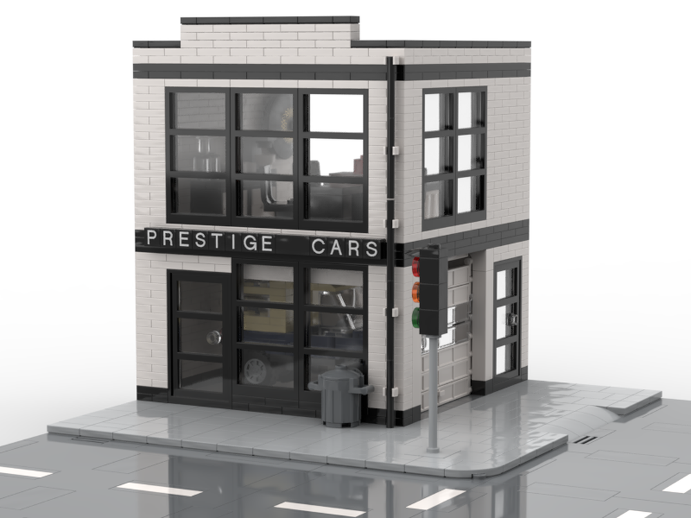 Lego 4 stud wide Car Dealer