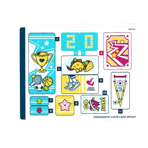 Lego Sticker Sheet for Set 41338-1 / [No Color/Any Color]