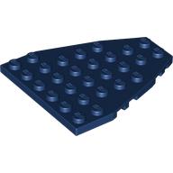 Lego Wedge Plate 7 x 6 Boat Bow with Stud Notches / Dark Blue