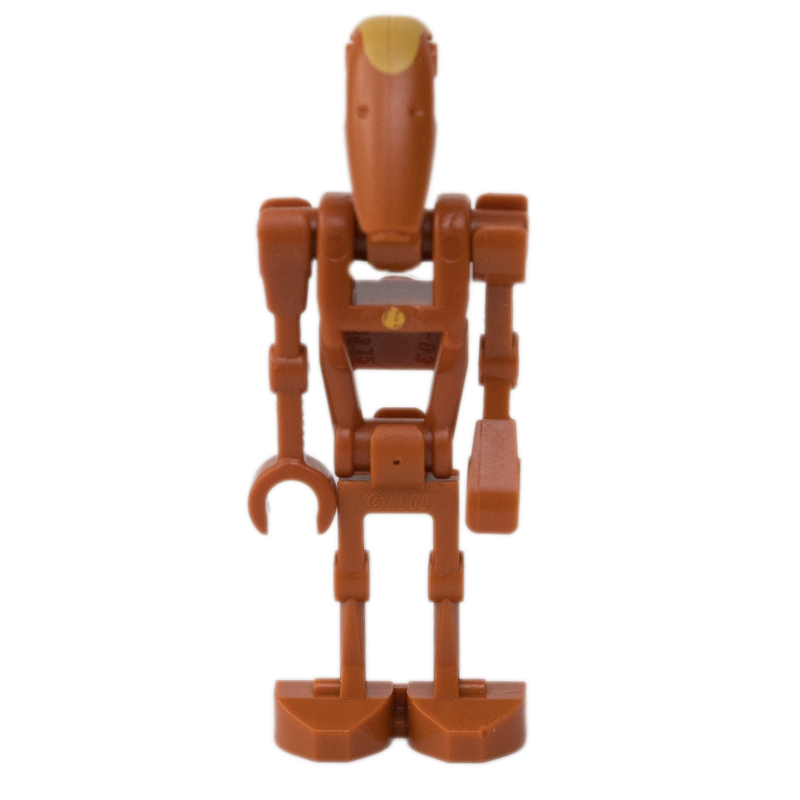 Lego Battle Droid Commander, Dark Orange, One Bent Arm, One Straight Arm