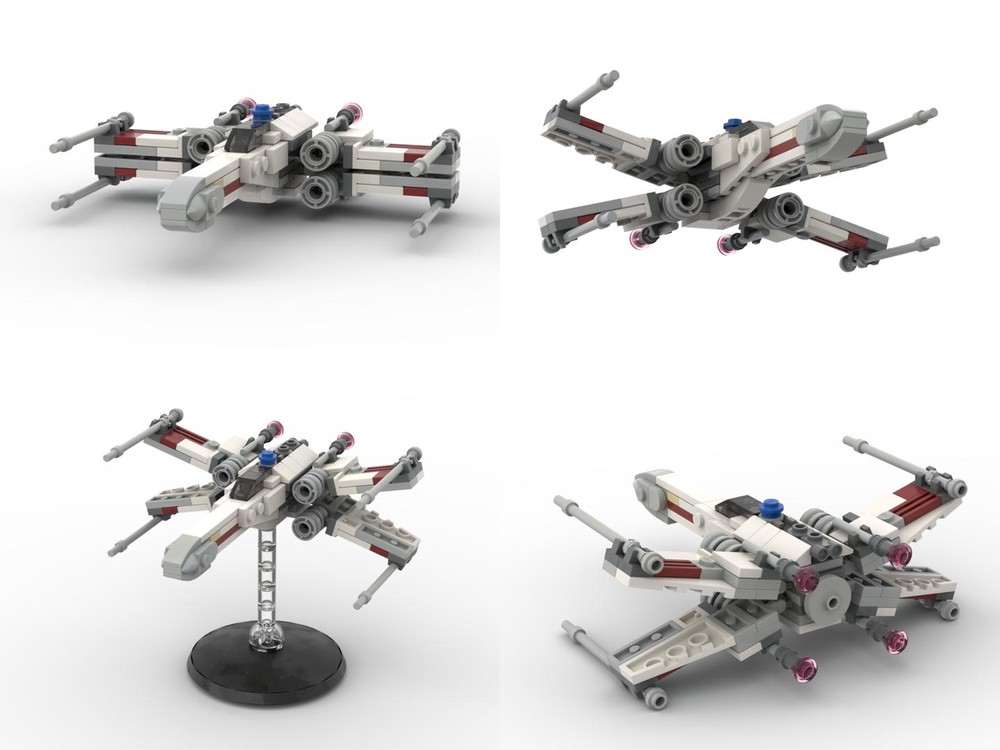 Lego T-65B X-Wing Starfighter (Red, scheme #1)